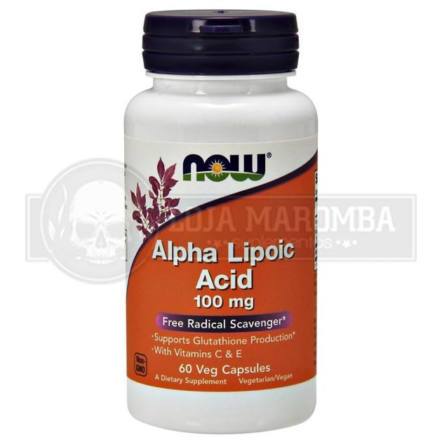 Ácido Alpha Lipólico 100mg (60 caps) - Now Foods