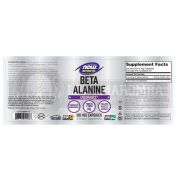 Beta Alanina Endurance 750mg (120 caps) - Now Sports