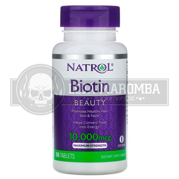 Biotina 10.000mcg (100 tabs) - Natrol