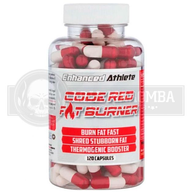 CODE RED Fat Burner (120 Caps + Yohimbine HCL) - Enhanced Athlete