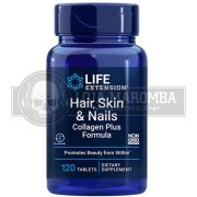 Hair, Skin & Nails Collagen Plus Formula (120 tabs) - Life Extension