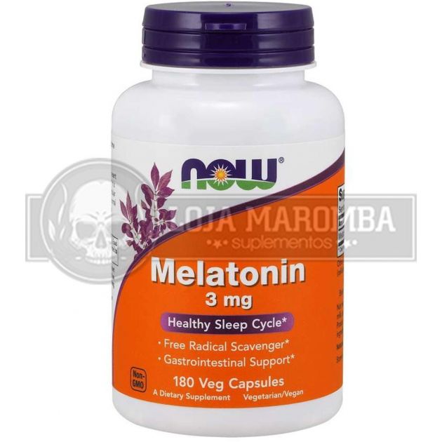 Melatonina 3mg (180 cps) - Now Foods