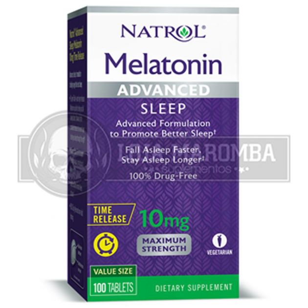 Melatonina Advanced Sleep Time Release 10mg (100 Tablets) - Natrol