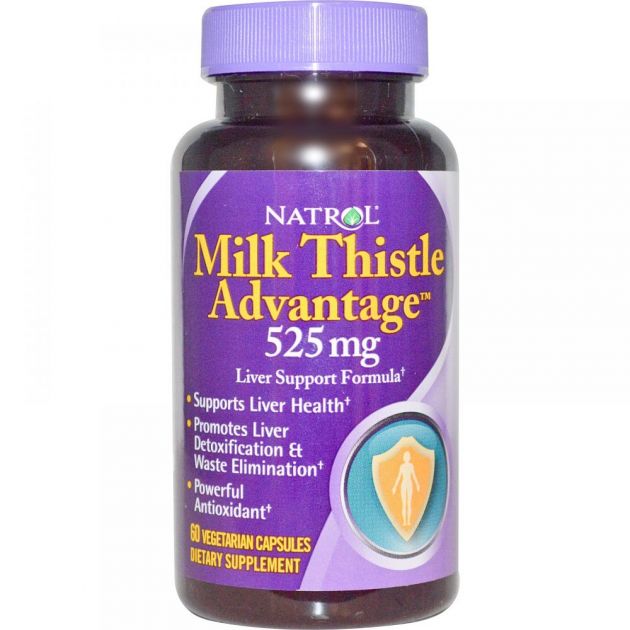 Milk Thistle Advantage 525mg (Silimarina) 60 Caps - Natrol
