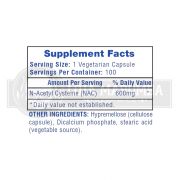 (NAC) N-Acetyl Cysteine 600mg (100 Caps) - Hi-Tech Pharmaceuticals