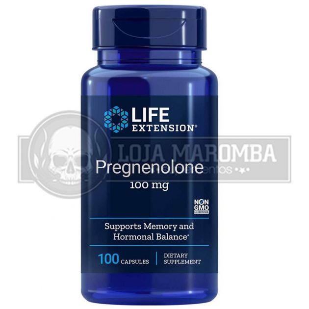 Pregnenolone 100mg (100 caps) - Life Extension
