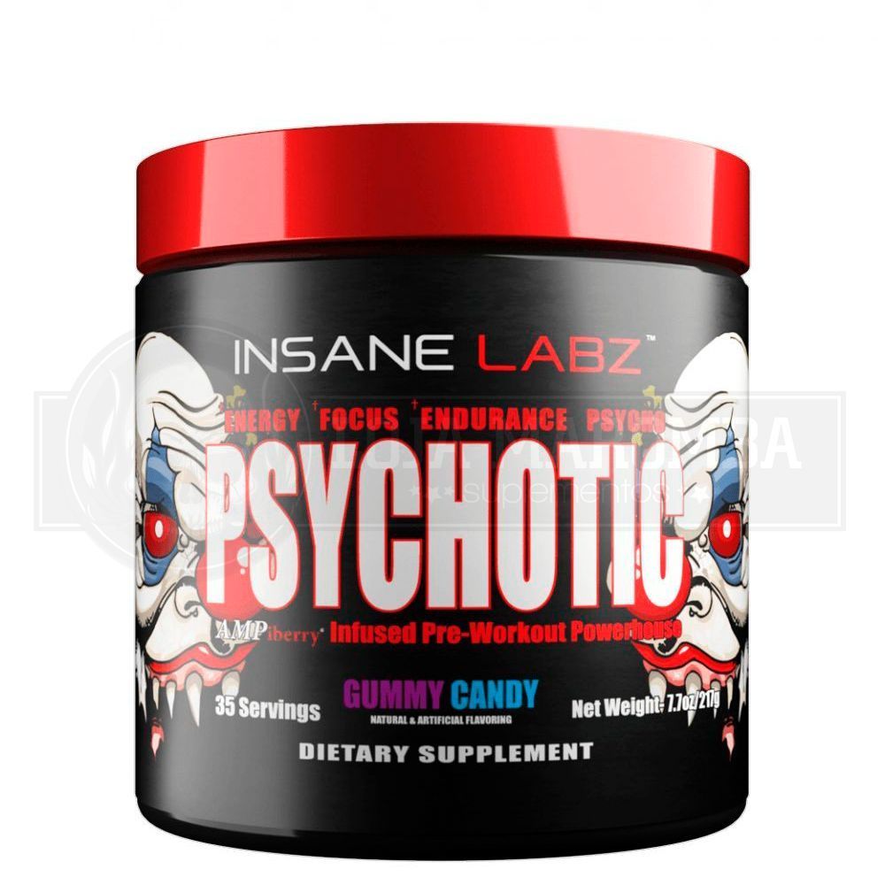 2 Unidades Psychotic Red (35 Doses) - Insane Labz (Envio Internacional Grátis)
