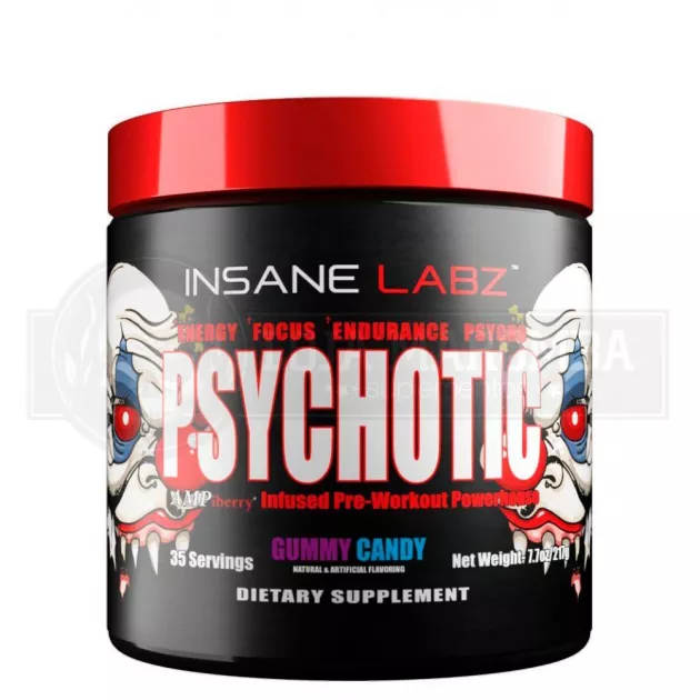 2 Unidades Psychotic Red (35 Doses) - Insane Labz (Envio Internacional Grátis)