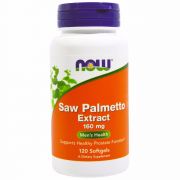 Saw Palmetto Extract 160mg (120 Softgels)  - Now Foods